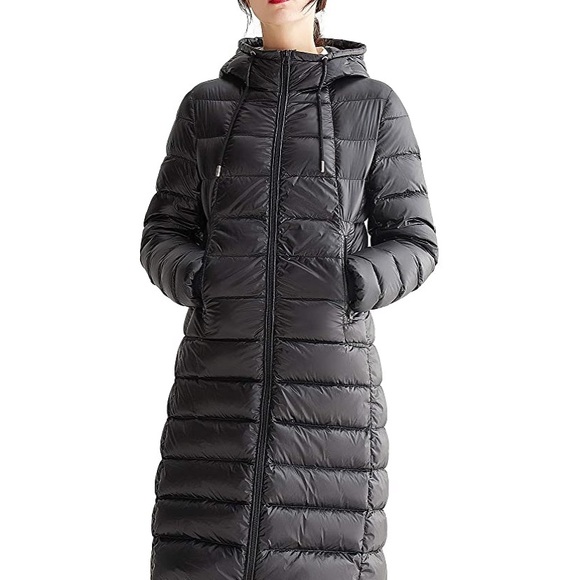 Vutolee Jackets & Blazers - Vutolee Lightweight Down Packable Mid-Length Coat
